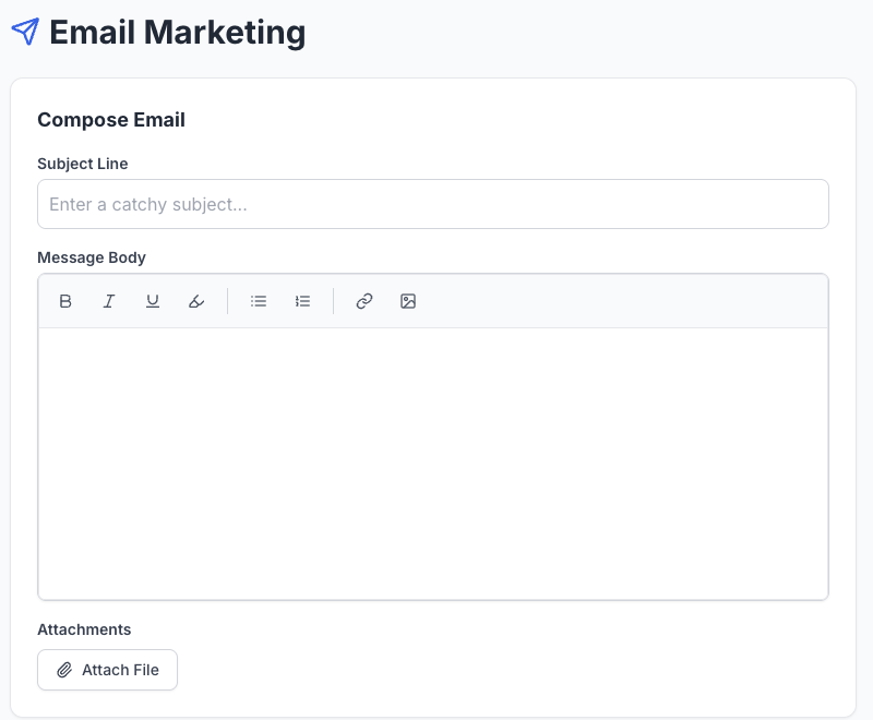 2. Easy email builder