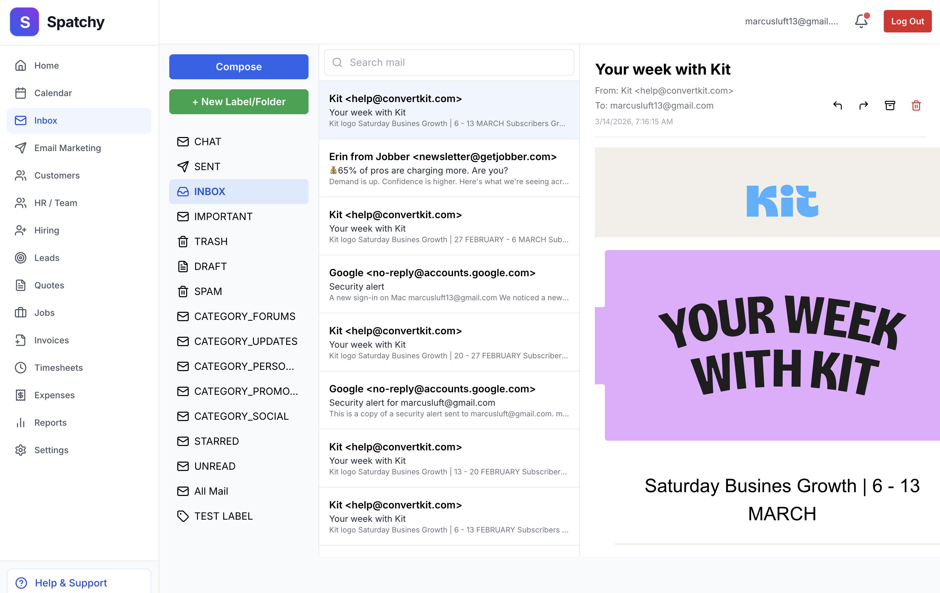 2. Integrated email