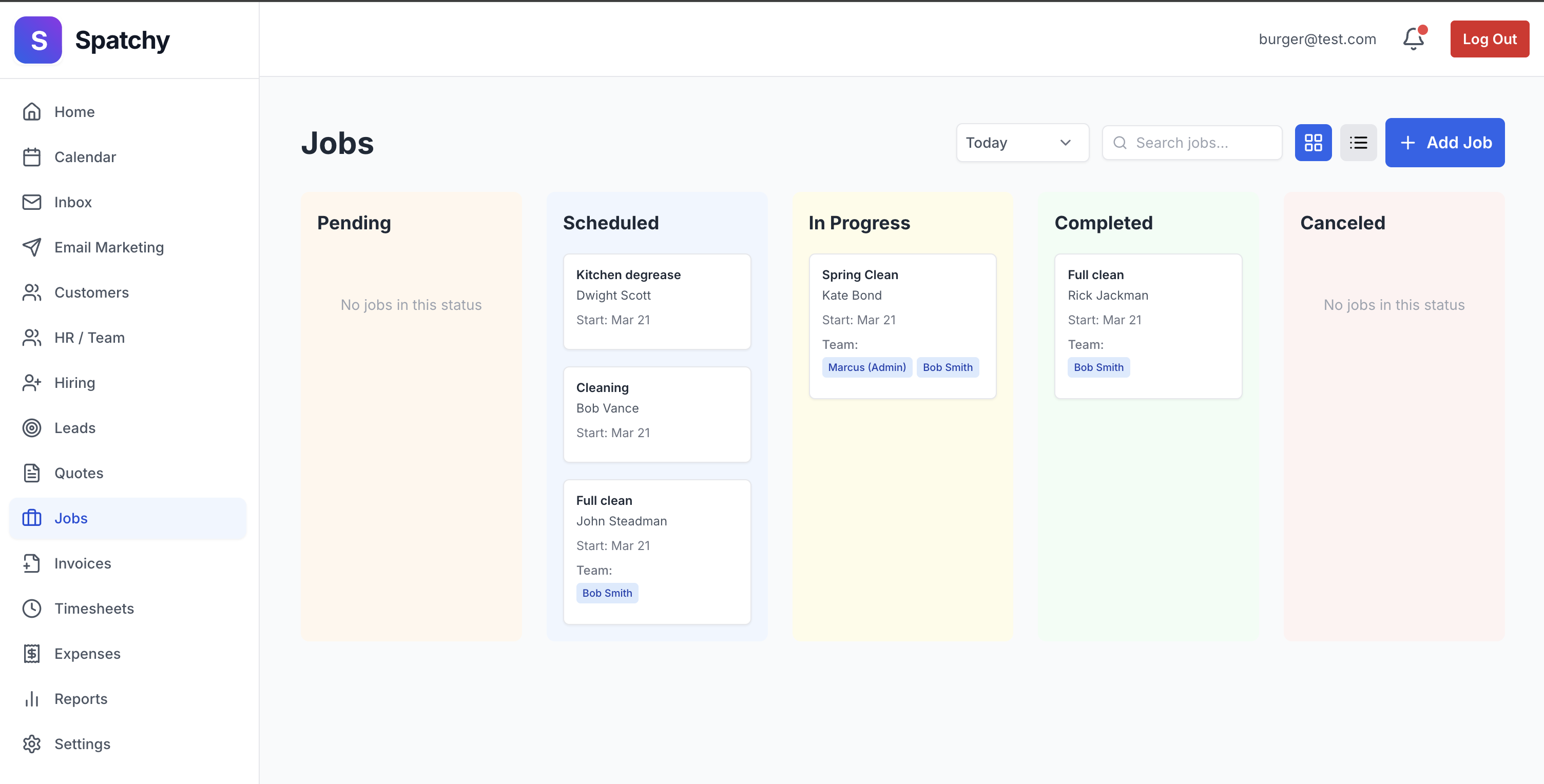 1. Real-time status updates