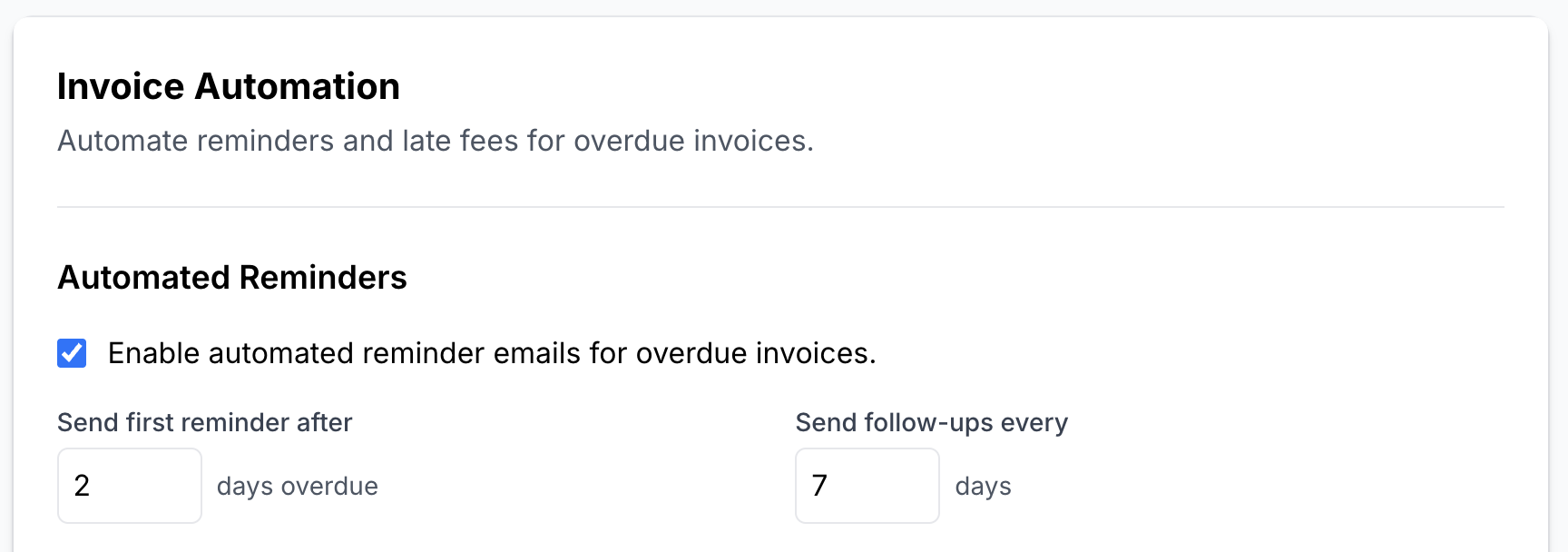 1. Custom reminder schedules