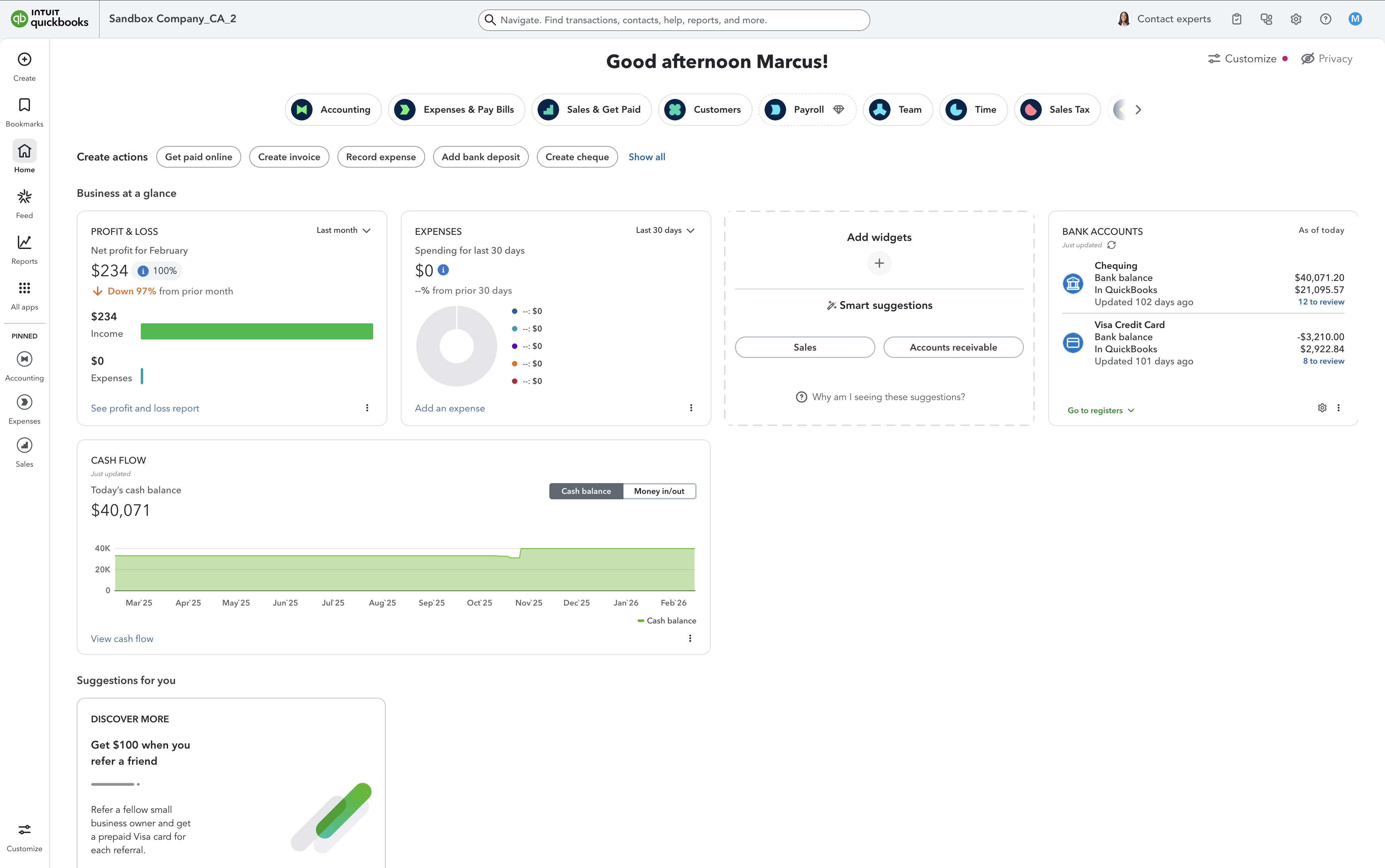 3. QuickBooks sync