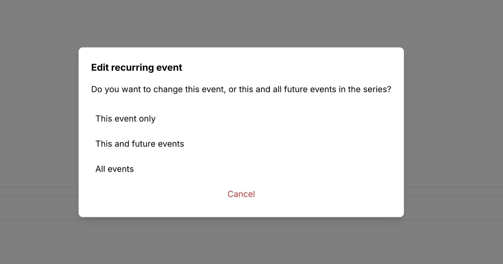 3. Change one visit, or change them all